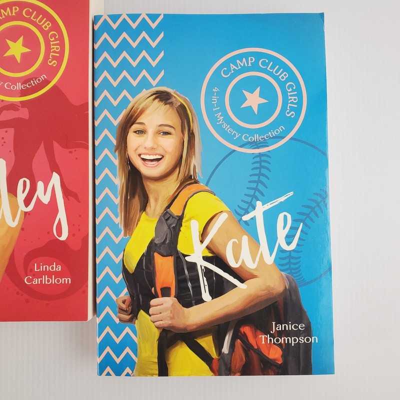 Lot of 3 Camp Club Girls 4 in 1 Mystery Books Kate Bailey McKenzie Christian gallery