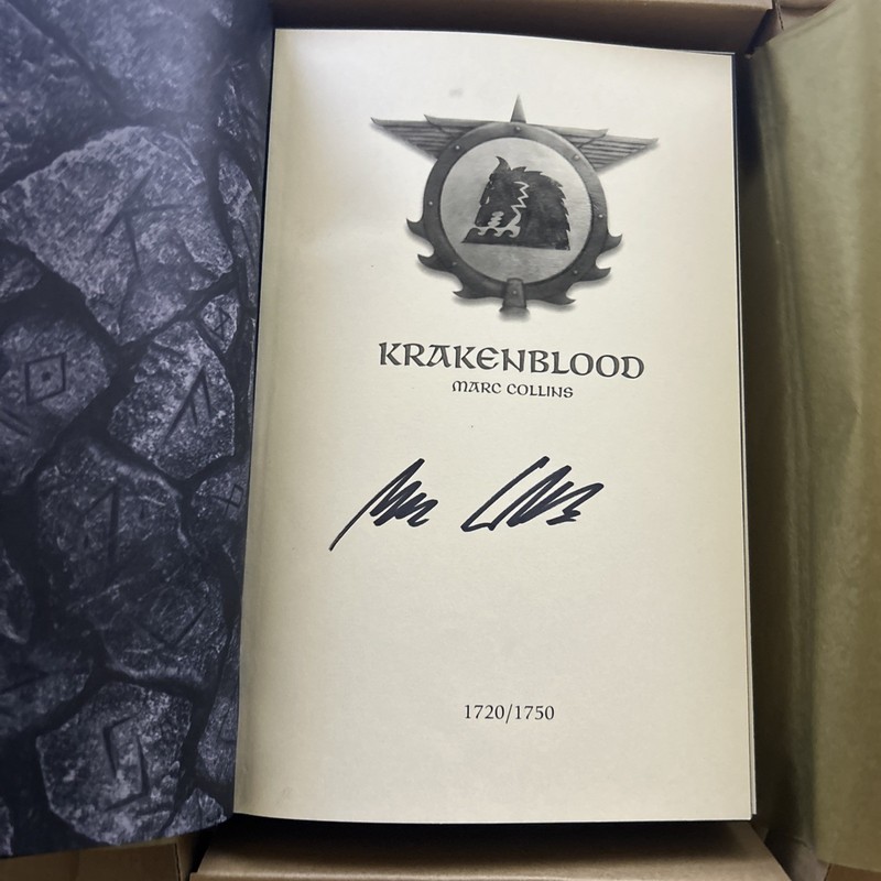 Krakenblood Warhammer 40K Limited special Edition Black Library #1720/1750