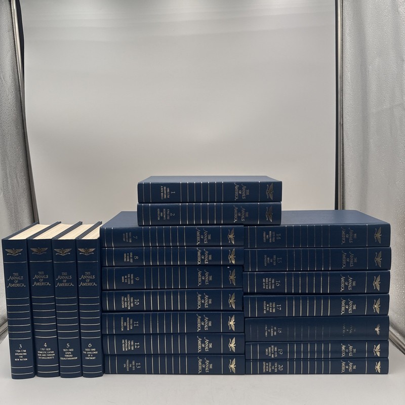 THE ANNALS OF AMERICA Encyclopaedia Britannica Vol 1-20 FULL SET 1976 VTG HC