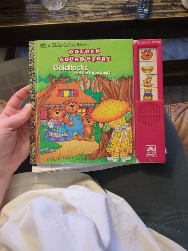 Vintage 1991 A Little Golden Book Golden Sound Story Goldilocks – NO SOUND