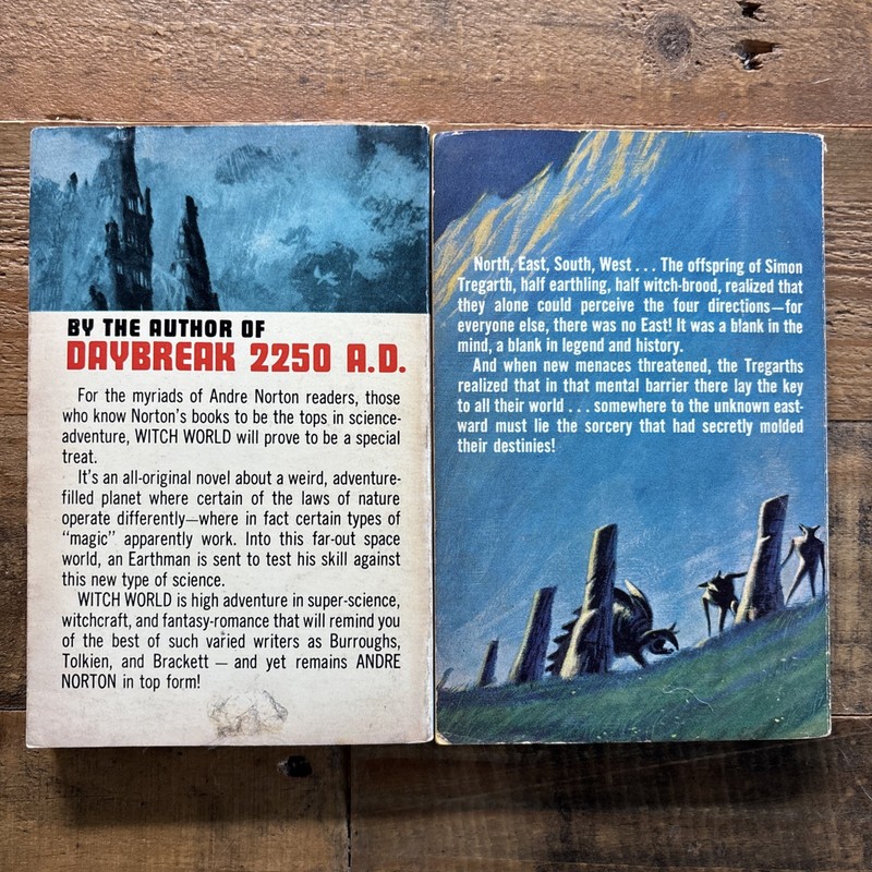 Witch world & Three Against The Witch World - Andre Norton (Great Spines!) gallery