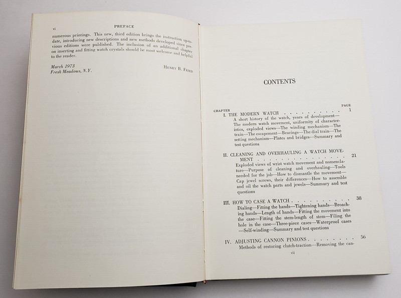 1973 The Watch Repairer's Manual Henry B. Fried Third Edition No Jacket gallery