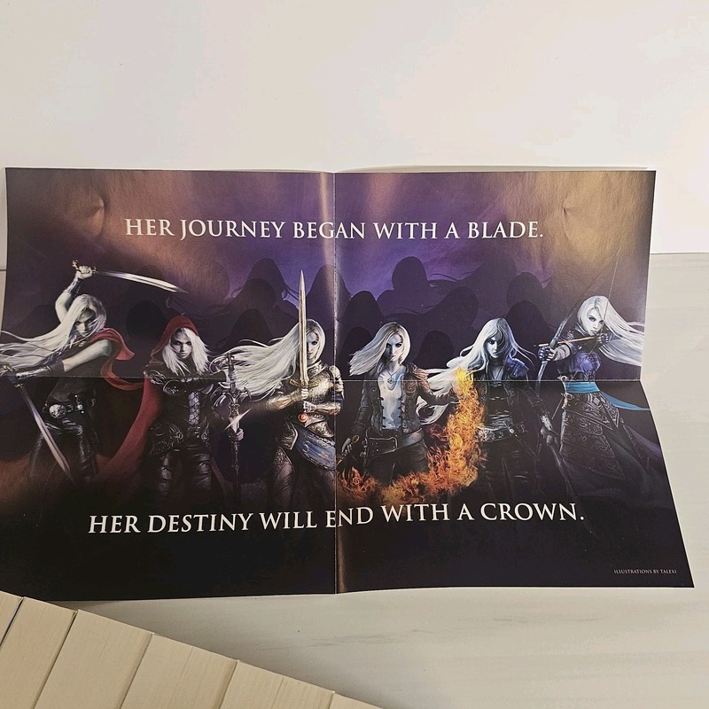 Sarah J. Maas Throne of Glass Series 8-Book Box Set Fantasy Fiction YA & Poster gallery