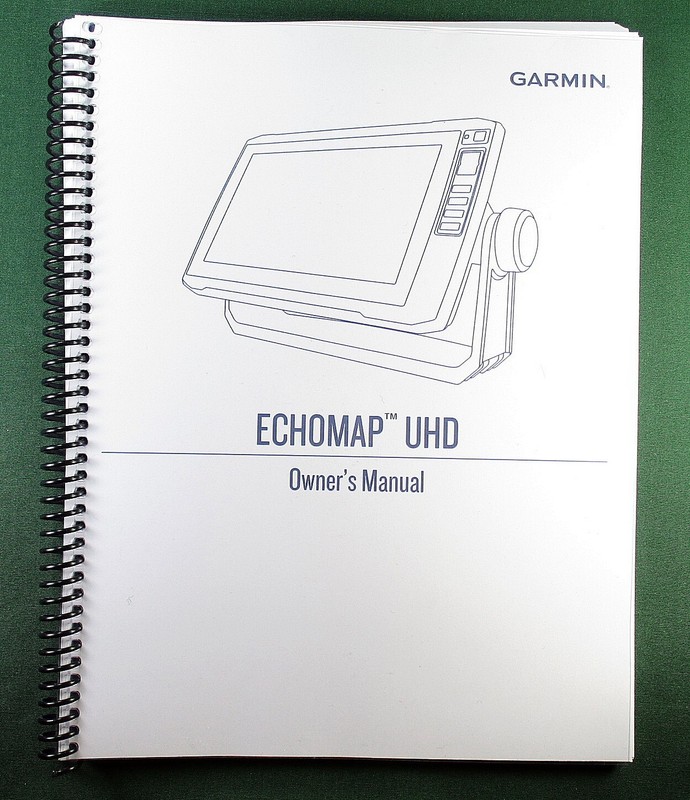 Garmin Echomap UHD 64CV Instruction Manual: Full Color 132 Pages & Clear Covers