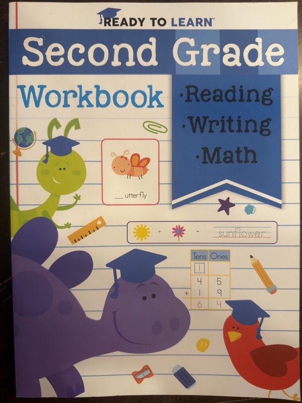 2nd Grade Workbook:Phonics, Sight Words, Multiplication, Division, Money, & More