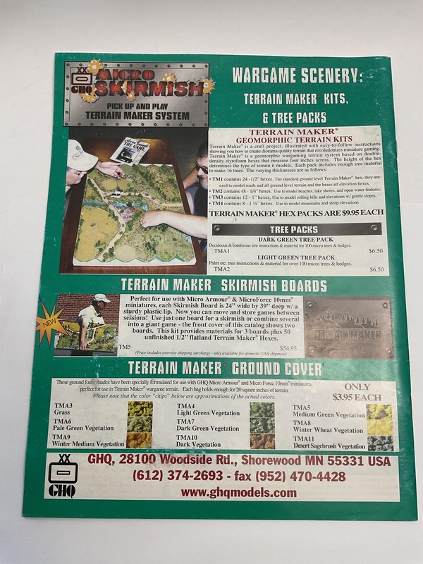 GHQ Miniature Wargaming Sourcebook #41 41st Year Guide Terrain Painting Photos gallery