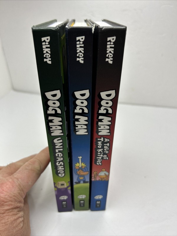 Dog Man Ser.: Dog Man : A Graphic Novel by Dav Pilkey (2016, Hardcover) Lot Of 3 gallery
