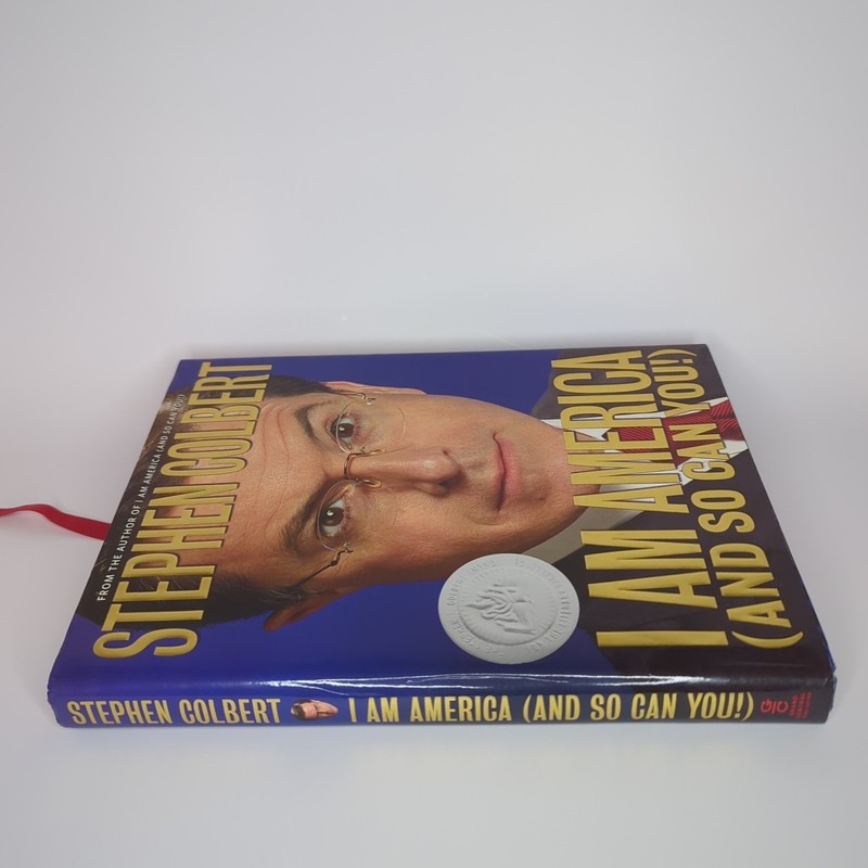 Stephen Colbert - I Am America And So Can You! 1st Edition HC DJ Ribbon Stickers gallery