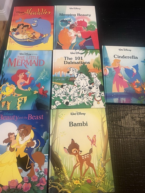 Walt Disney Books Lot of 7 Classic Series Hardback Twin/Gallery 1986-1996