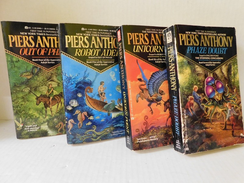 PIERS ANTHONY Apprentice Adept Series PB Books #4,5,6,7 Out of Phaze ACE Fantasy