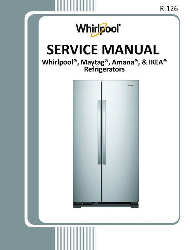 WHIRLPOOL WRS571CIHZ WRS571CIHZ00 WRS571CIHZ01 SERVICE MANUAL PAPER