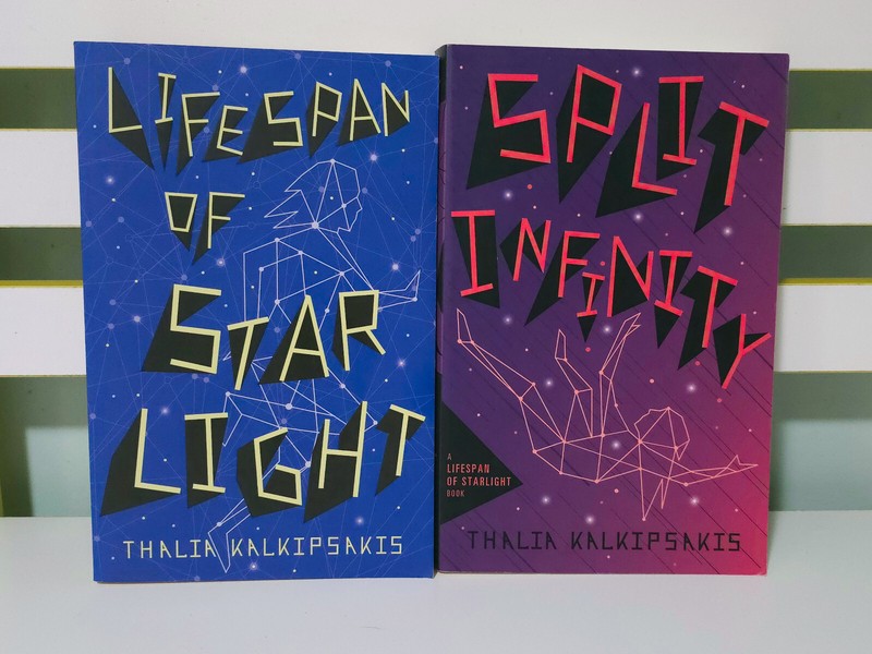 Lot of 2x Thalia Kalkipsakis PB Books: Lifespan of Starlight & Split Infinity!