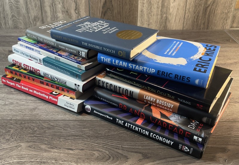 Lot of 13 Sales Marketing CEO Managing Negotiating Management Books Entrepreneur