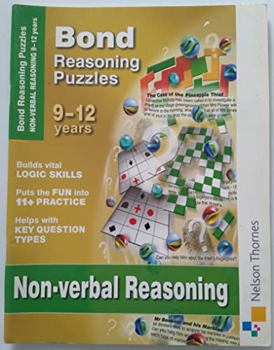 Bond Reasoning Puzzles Non-Verbal Reasoning 9-12 years by Adams, Lynn Pamphlet