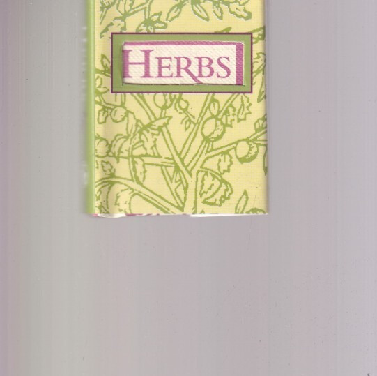 HERBS By Jane McDonald (1996 Mini 2 &1/4 X 1 &3/4 inches Hardcover Book){1B}