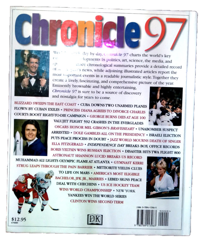 Chronicle 97, Reg Grant, rare vintage nostalgic year book about 1996, Gen X gift gallery