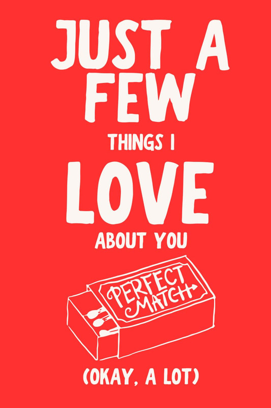 LARKINROAD Just a Few Things I Love about You (Okay, a Lot) Valentine’s Day Gift