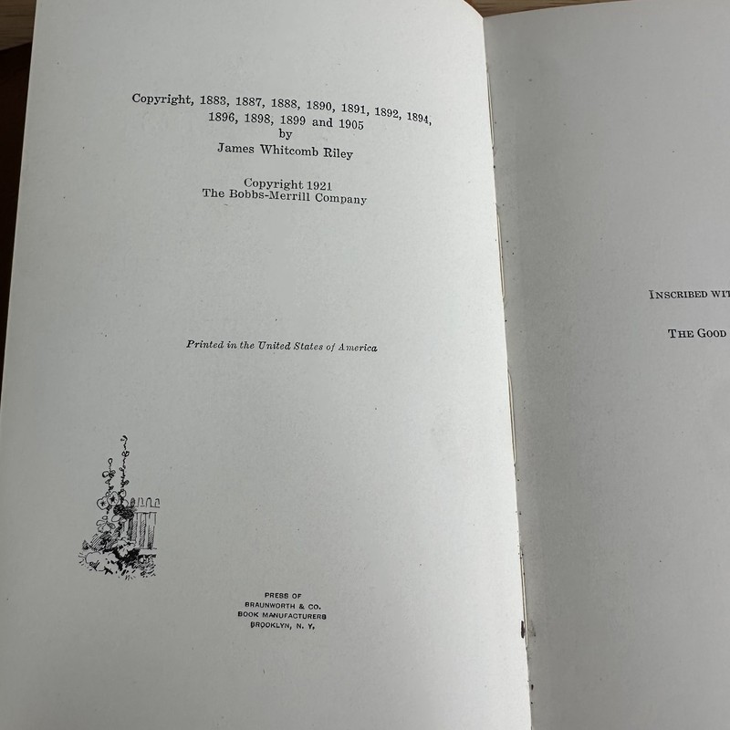 Farm Rhymes James Whitcomb Riley 1921 Illustrated Poetry Bobbs-Merrill Company gallery