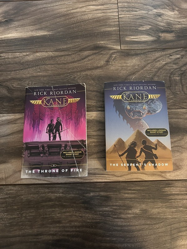The Kane Chronicles 2 Books Collection By Rick Riordan-THE THRONE OF FIRE/Shadow