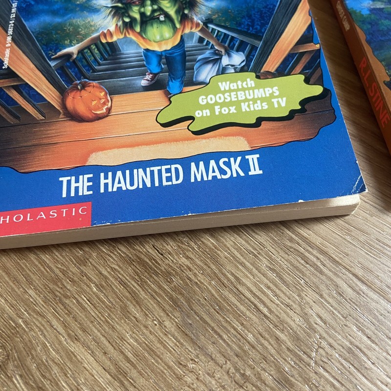 Lot Of 2 Goosebumps #36 The Haunted Mask II & Ghost Camp #45 1st Ed PB Books Vtg gallery