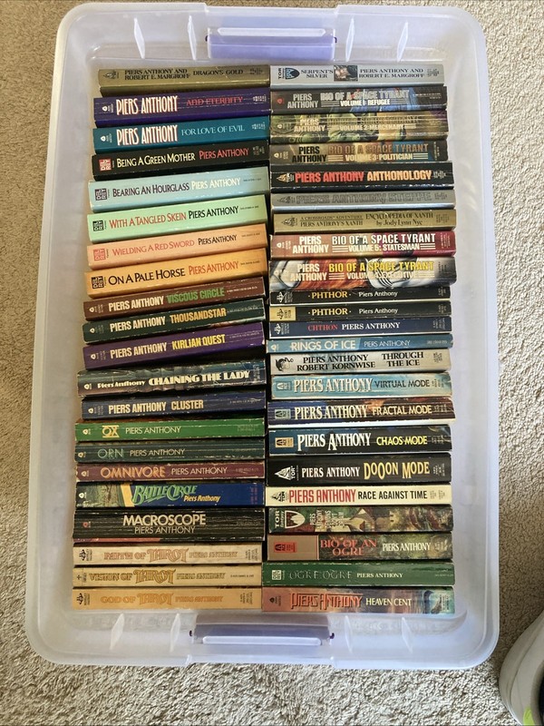 Lot Of 51 Vintage Piers Anthony Paperbacks Various Xanth Novels & More Books GR
