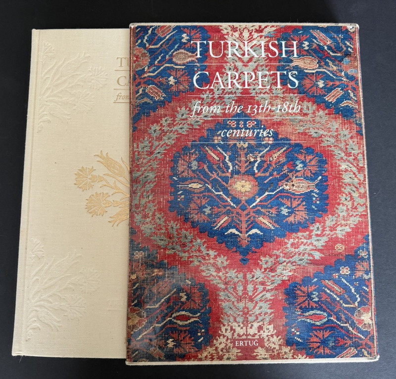 TURKISH CARPETS FROM 13th-18th Centuries XL Book Linen Hardcover + Slipcover