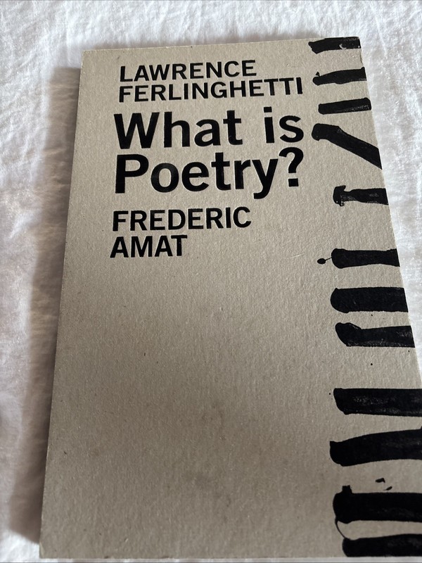 What Is Poetry? by Lawrence Ferlinghetti (2011, Hardcover)