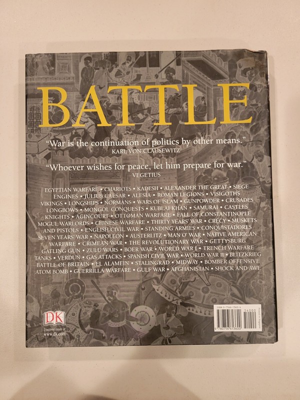 DK - Battle: A Visual Journey Through 5,000 Years of Combat 1st Ed. Used HC Book gallery