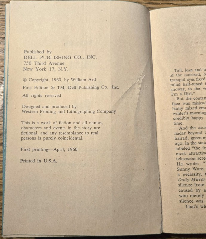 WHEN SHE WAS BAD, William Ard, 1960 1st Edition, Dell Publishing, 192 pages gallery