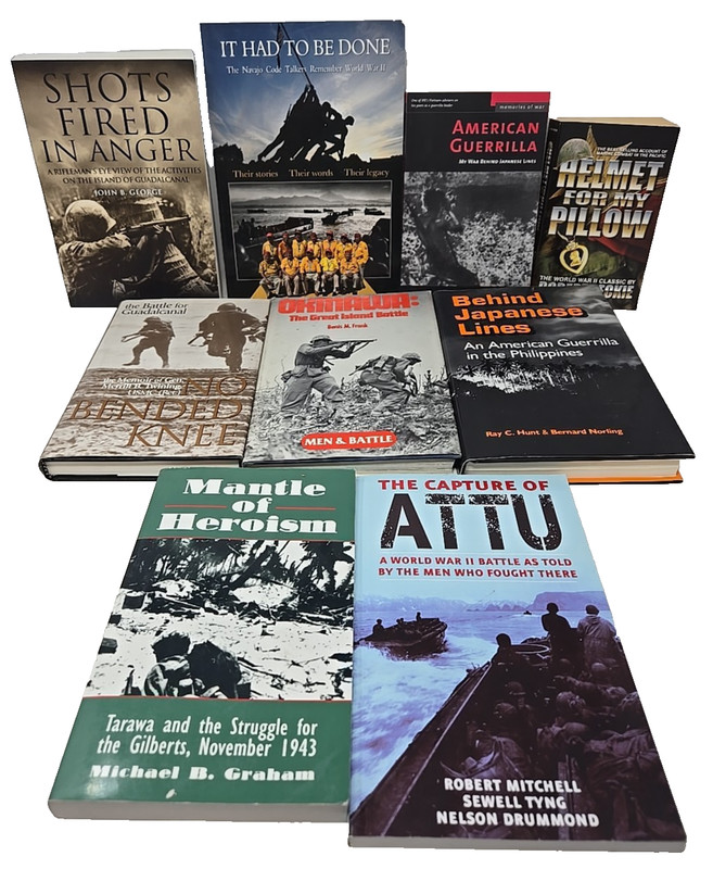 9 books ISLAND WARFARE IN THE PACIFIC THEATER World War II WW2 WWII USMC Army
