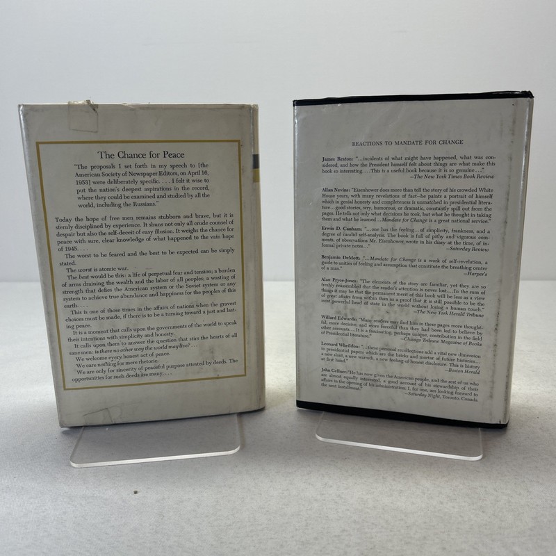 The White House Years by Dwight D Eisenhower Vol 1 2 HC DJ 1st Ed gallery
