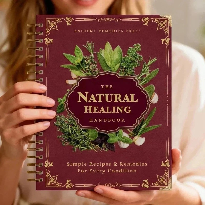 The Natural Healing Handbook, Spiral-Bound Guide for Herbal Remedies and Natural