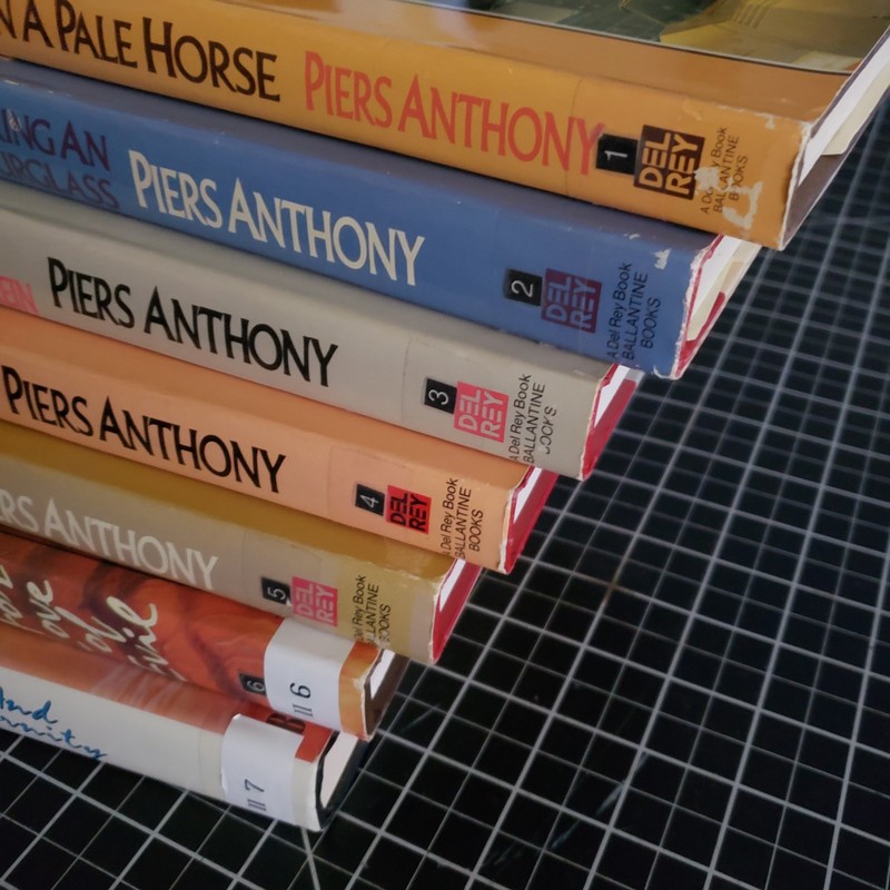 (Lot of 7) Piers Anthony complete INCARNATIONS OF IMMORTALITY series HCDJ BCE gallery