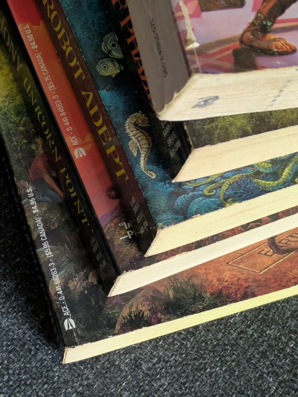 5 PB by Piers Anthony Apprentice Adept Series: Blue Adept + Out of Phaze + Robot gallery