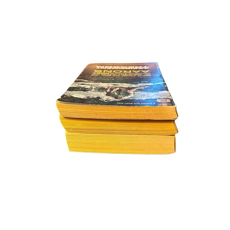 Lot of Vintage Fawcett Paperback Books 1956, 1972, 1974, Forbes, Aarons, Maclean gallery