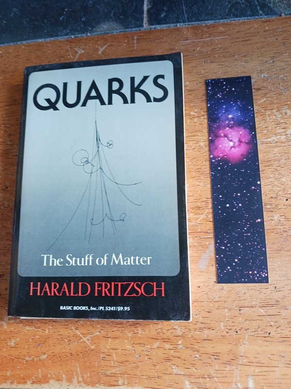 Quarks: The Stuff of Matter, Harald Fritzsch,PB BOOK,Bk Mark,Stacey’s store Tag
