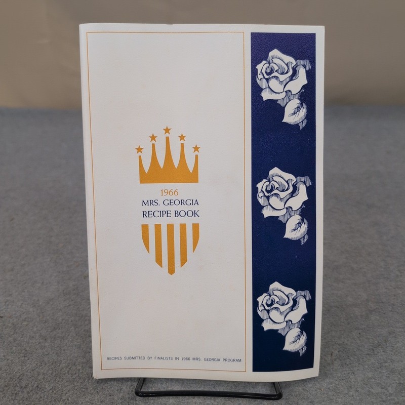 1966 Mrs Georgia Recipe Book Vintage Pageant Finalist Cookbook Atlanta Gas Light