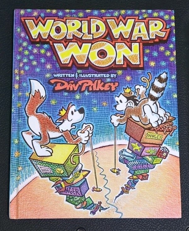 World War Won by Dav Pilkey 1987 Hardcover – Signed With Sketch By Dav Pilkey
