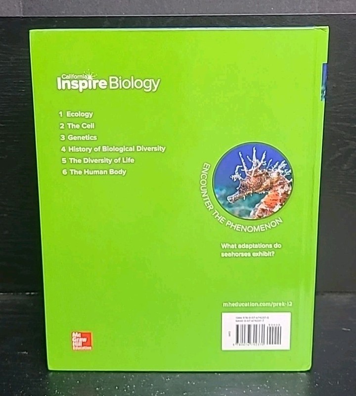 California: Inspire Biology Student Edition SE McGraw Hill ~ Unused Copies gallery