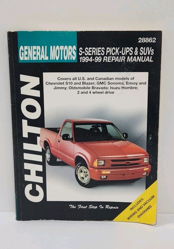 GM S-Series Pick-Ups and SUVs, 1994-1999 Chilton’s Repair Manual 28862