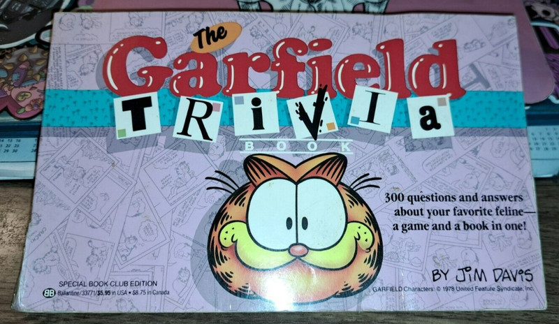 The Garfield Trivia Book by Jim Davis First Edition Paperback 1986