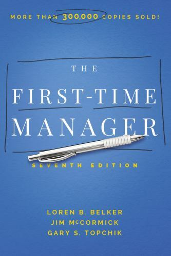The First-Time Manager (First-Time Manager Series), McCormick, Jim, New Book
