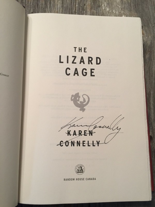 SIGNED – THE LIZARD CAGE by Karen Connelly (2007, Hardcover)