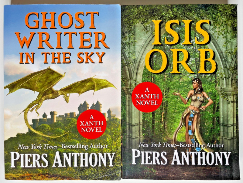 Ghost Writer In The Sky & Isis Orb (Xanth Novels) Anthony, Piers Paperback Good