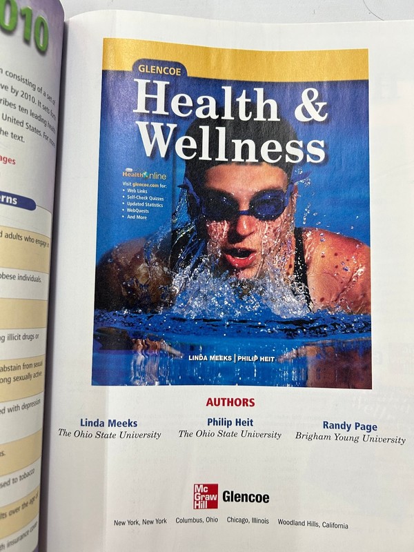 Health & Wellness Meeks Heit 2008 McGraw-Hill Glencoe Textbook gallery