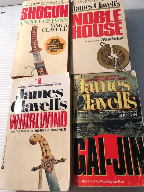 James Clavell ASIAN SAGA lot of 4 SHOGUN Whirlwind GAI-JIN Noble House