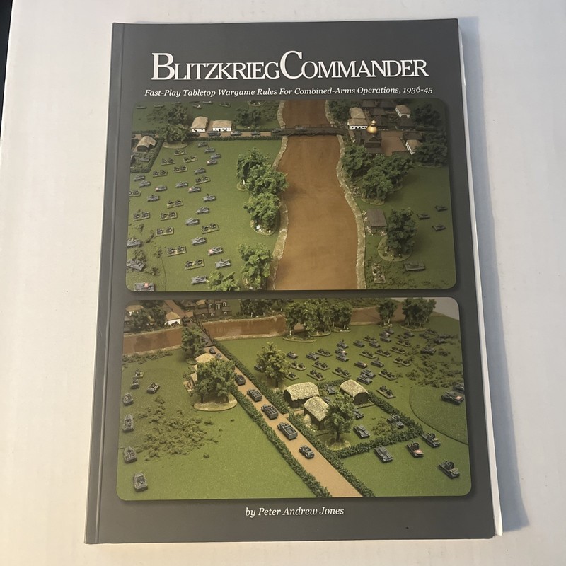 Blitzkrieg Commander Rulebook WarGames Miniatures Never Used Reference Sheet