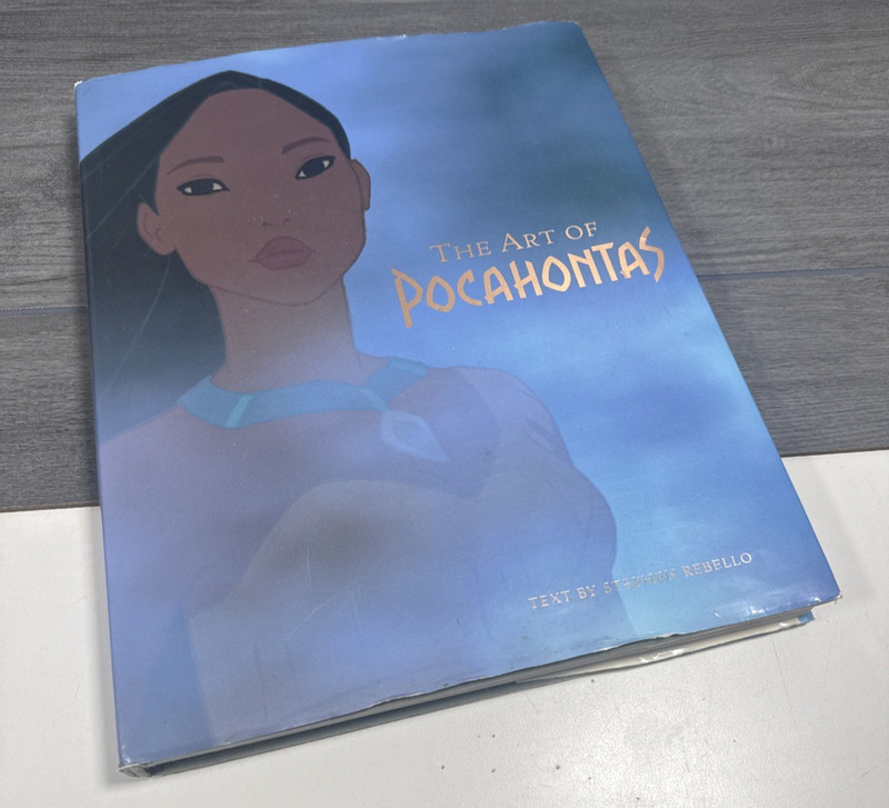Vintage 1995 The Art Of Pocahontas Disney Stephen Rebello Hyperion Blue HC DJ