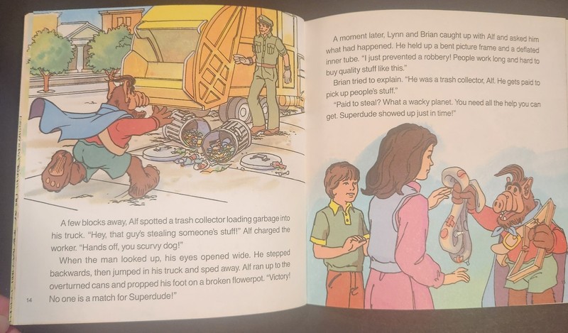 1988 Vintage Alf Super Alf Paperback Book 289DC No Cassette 24 Pages gallery